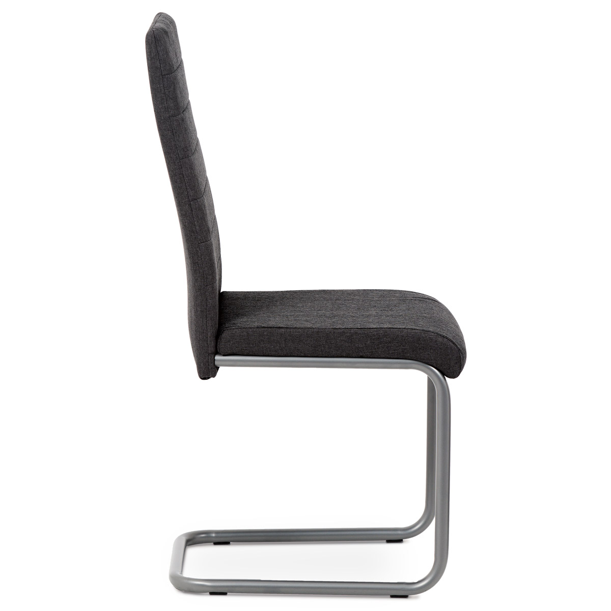 Jídelní židle, šedá látka, kov matný antracit