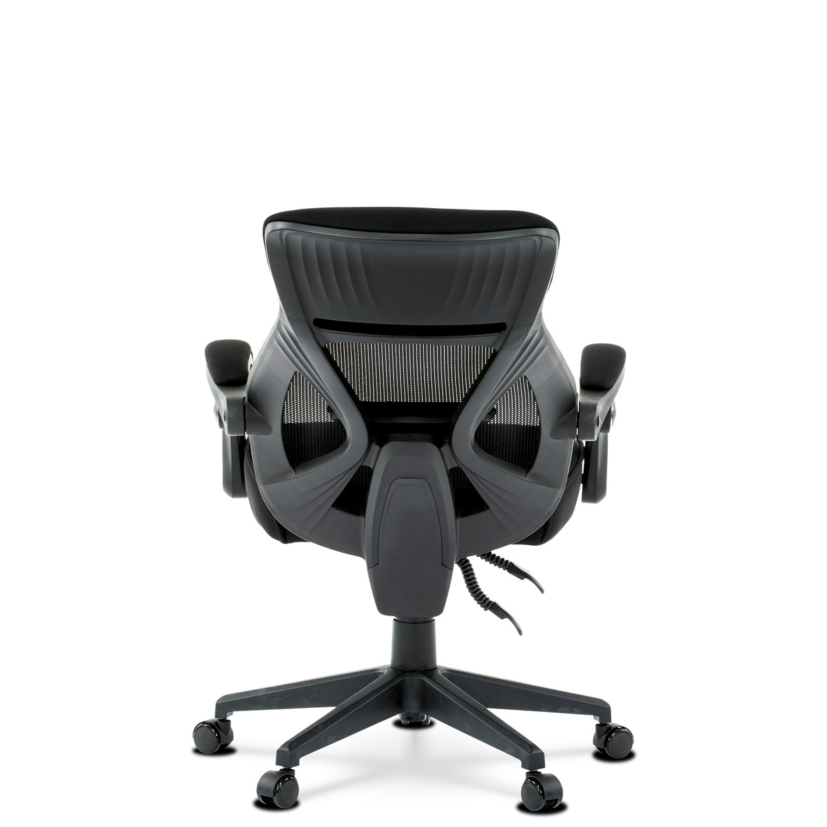 Kancelářská židle, potah černá látka a černá síťovina MESH, PC mech. s aretací