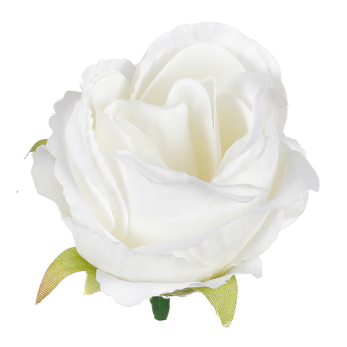 Růže, barva bílá. Květina umělá vazbová. Cena za balení 12 kusů.