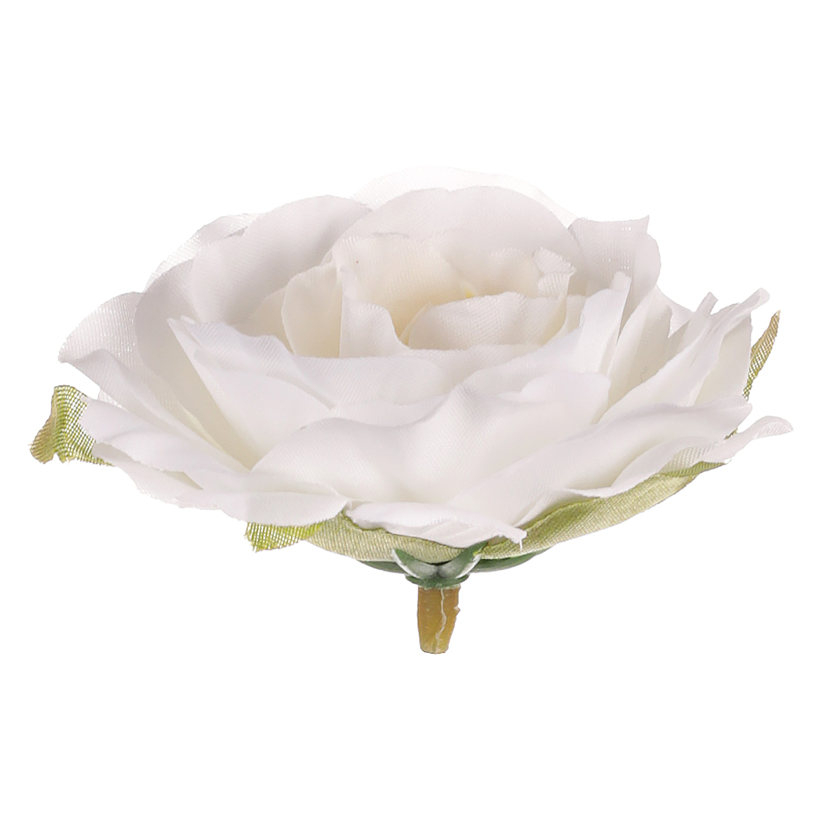 Růže, barva bílá. Květina umělá vazbová. Cena za balení 12 kusů.
