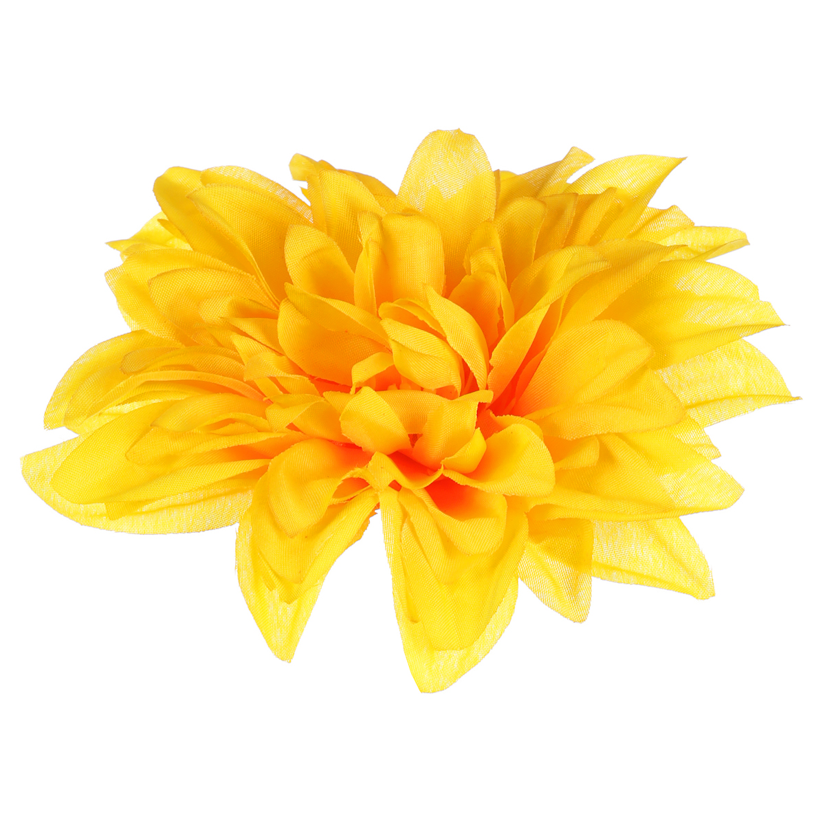 Jiřina, barva žlutá. Květina umělá vazbová. Cena za balení 12ks.