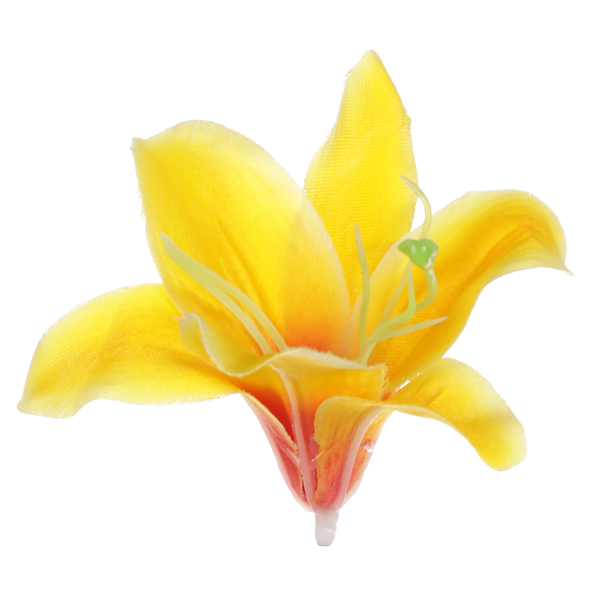 Lilie, barva žlutá. Květina umělá vazbová. Cena za balení 12ks.