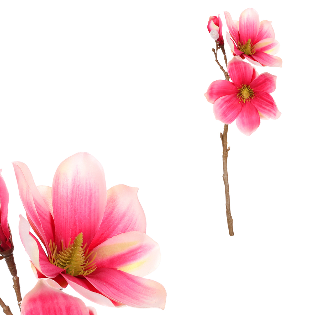 Magnolie - umělá květina, barva růžová.