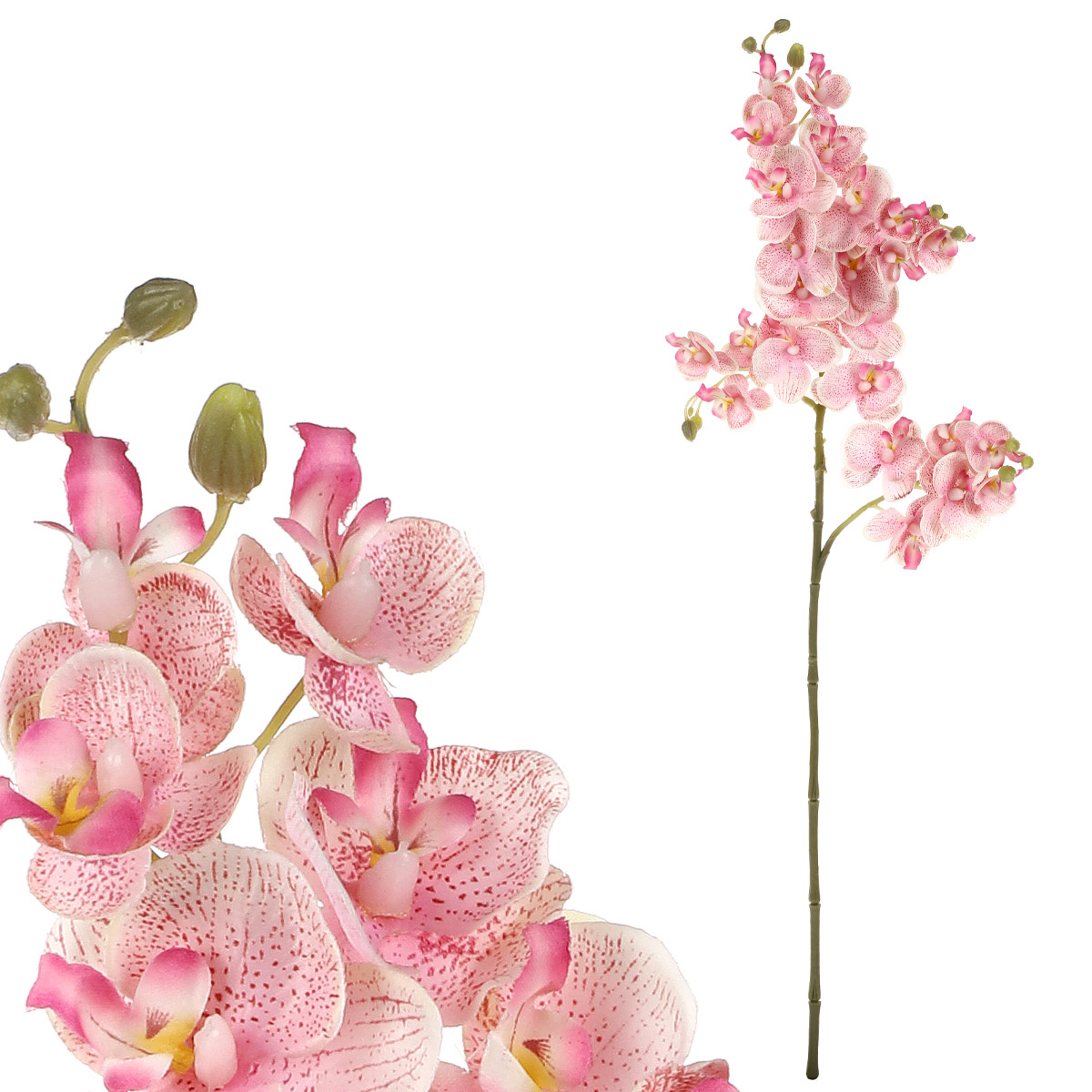 Orchidej, barva růžová, květina umělá