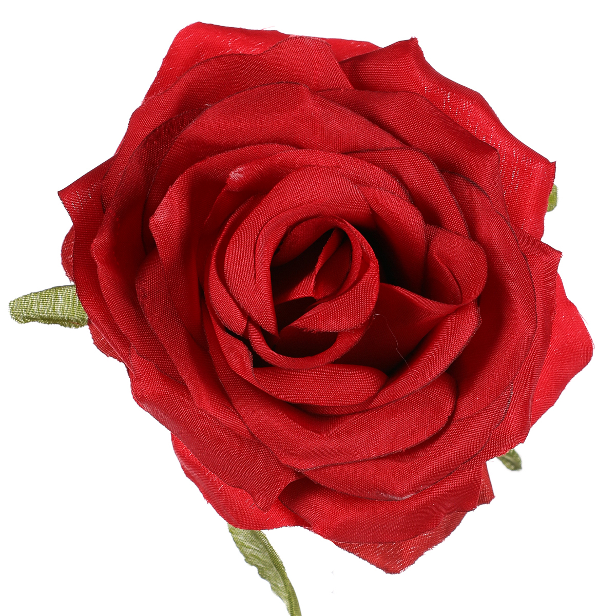 Růže, barva červená. Květina umělá vazbová.  Cena za balení 12 ks