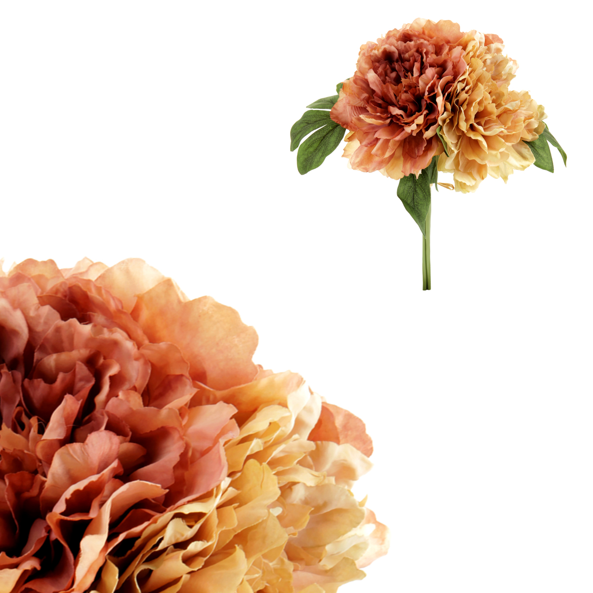 Hortenzie, puget z umělých květin, barva růžová