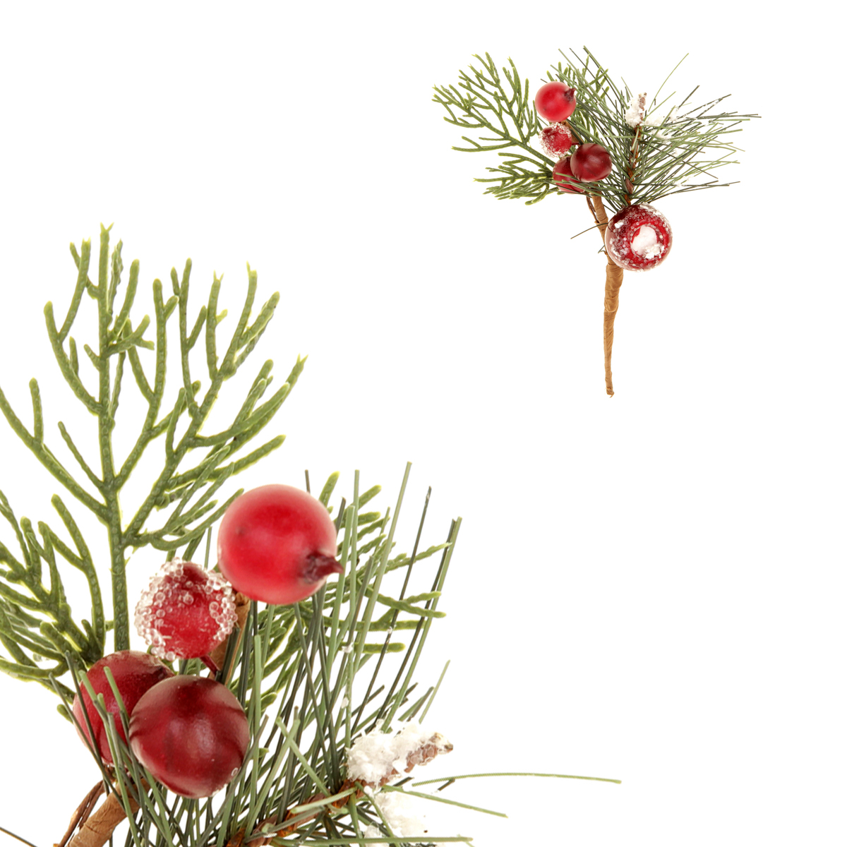 Větvička vánoční ojíněná , umělá dekorace