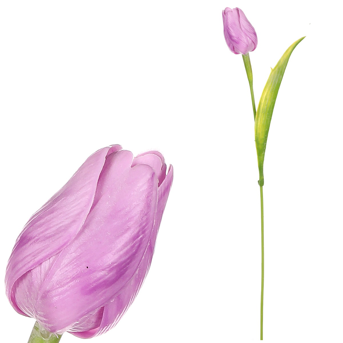 Tulipán plastový ve světle fialové barvě. Cena za 1ks. Ve svazku 12ks.