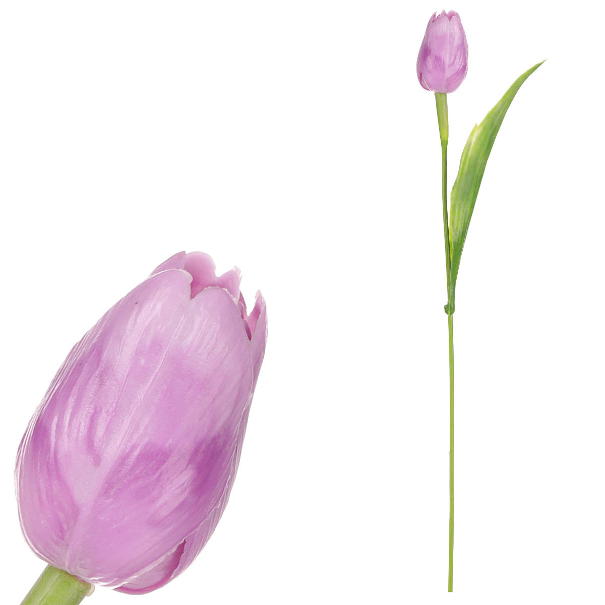 Tulipán plastový ve fialové barvě. Cena za 1ks. Ve svazku 12ks.