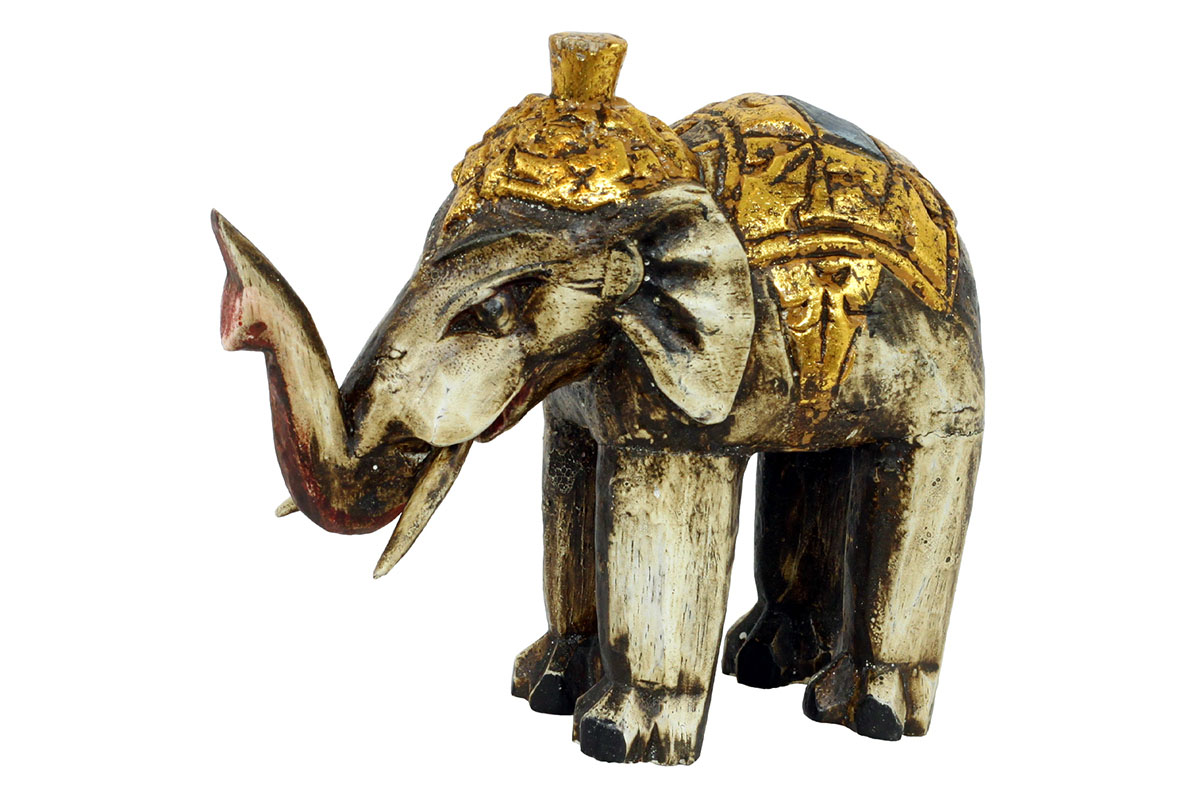 Slon antik - dřevořezba