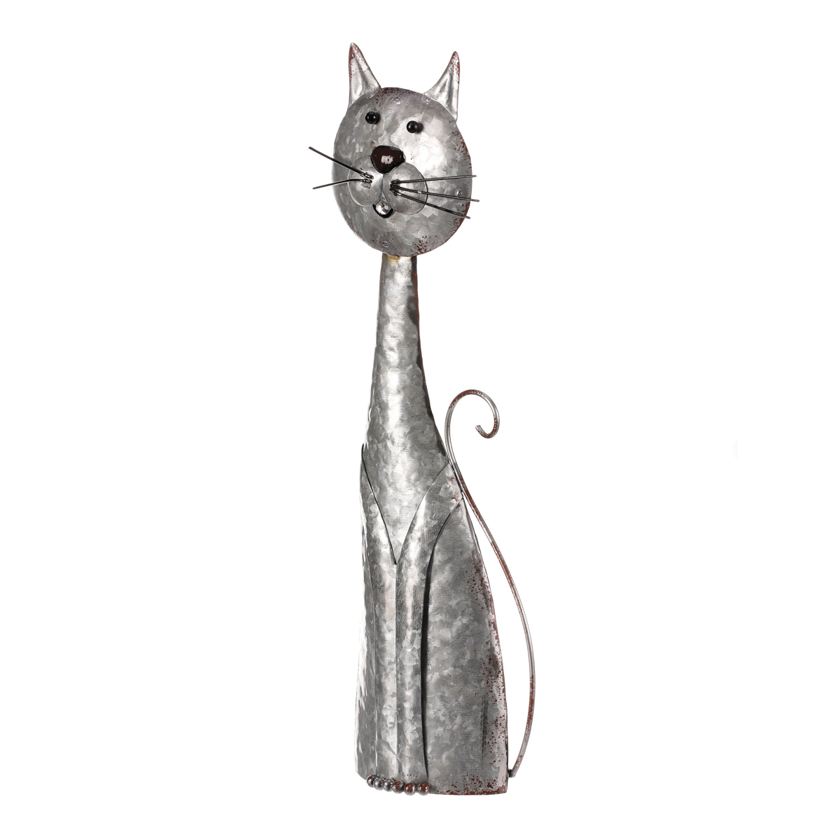 Kočka, kovová dekorace.