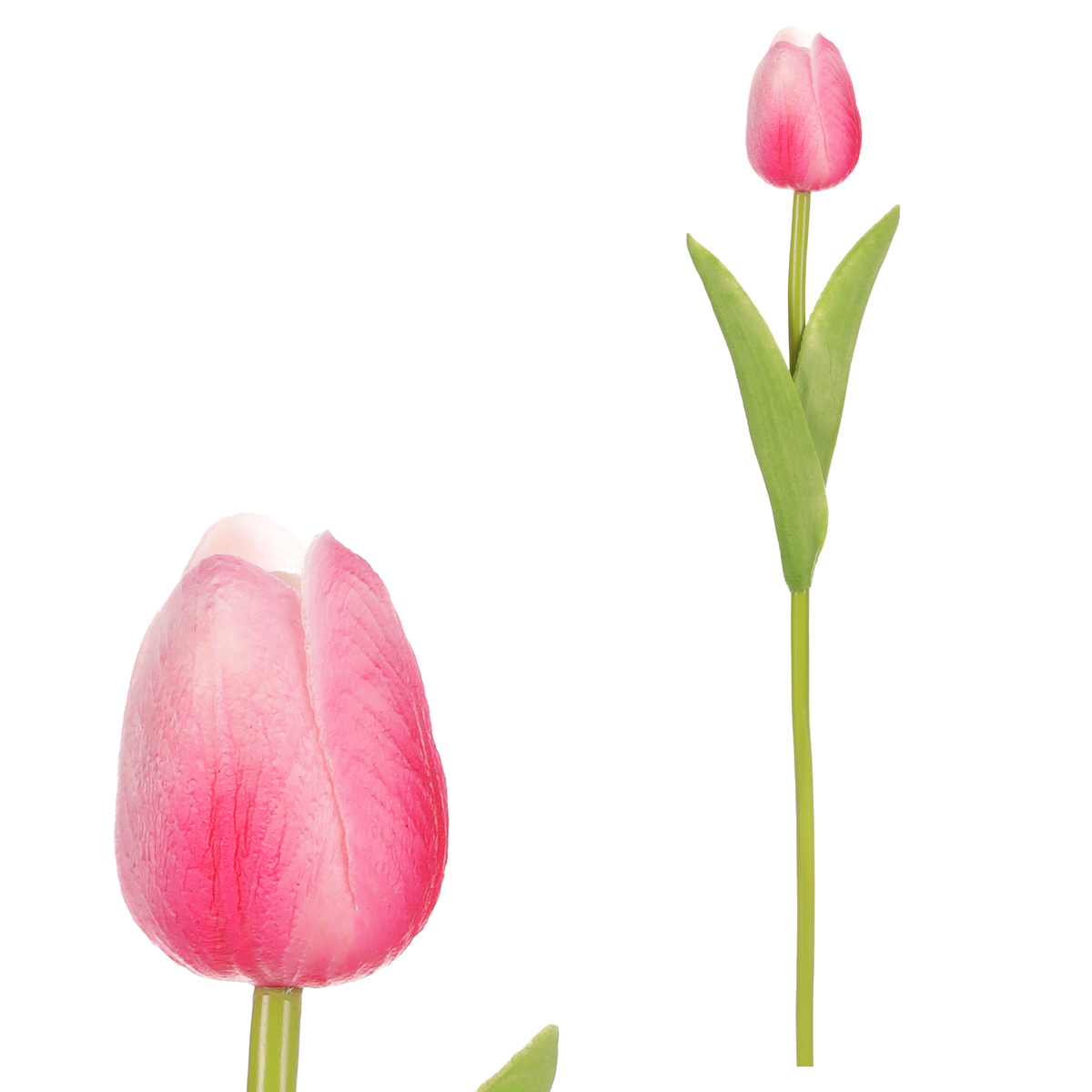 Tulipán mini, barva růžová. Květina umělá pěnová
