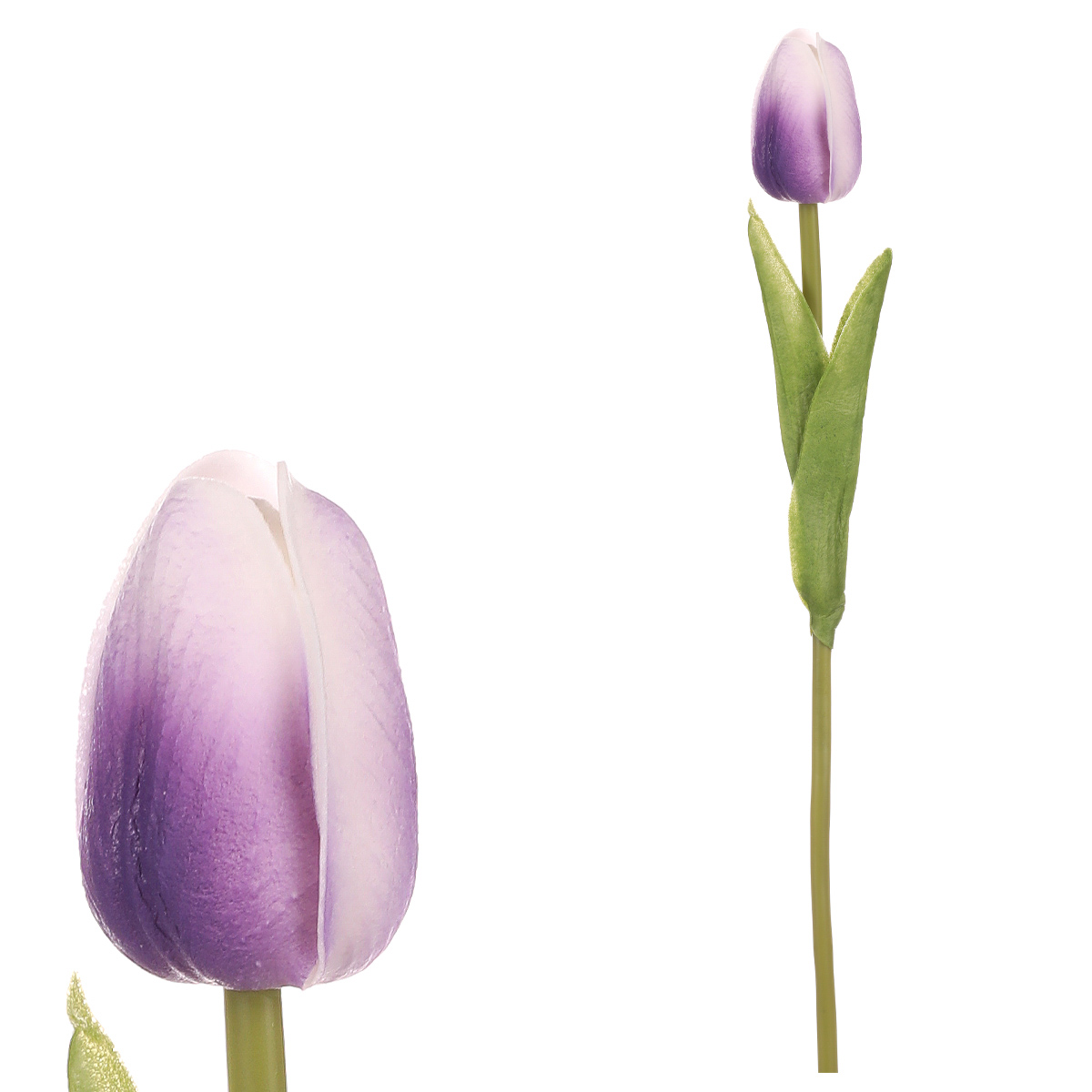 Tulipán mini, barva fialová. Květina umělá pěnová