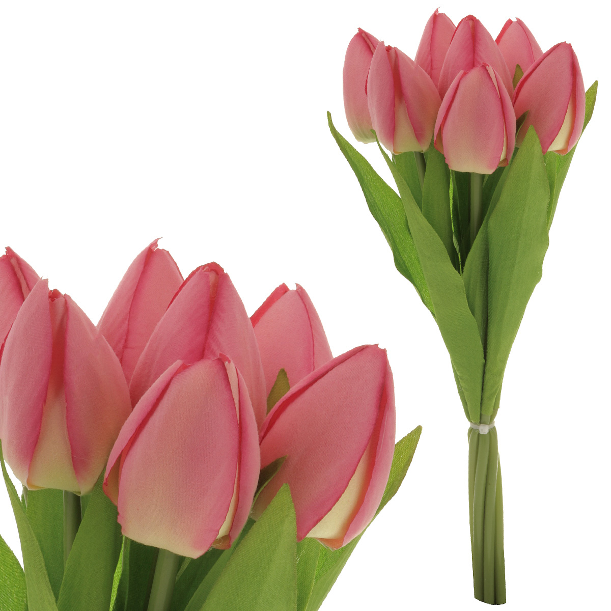 Puget tulipánů, 7 květů, barva růžová.