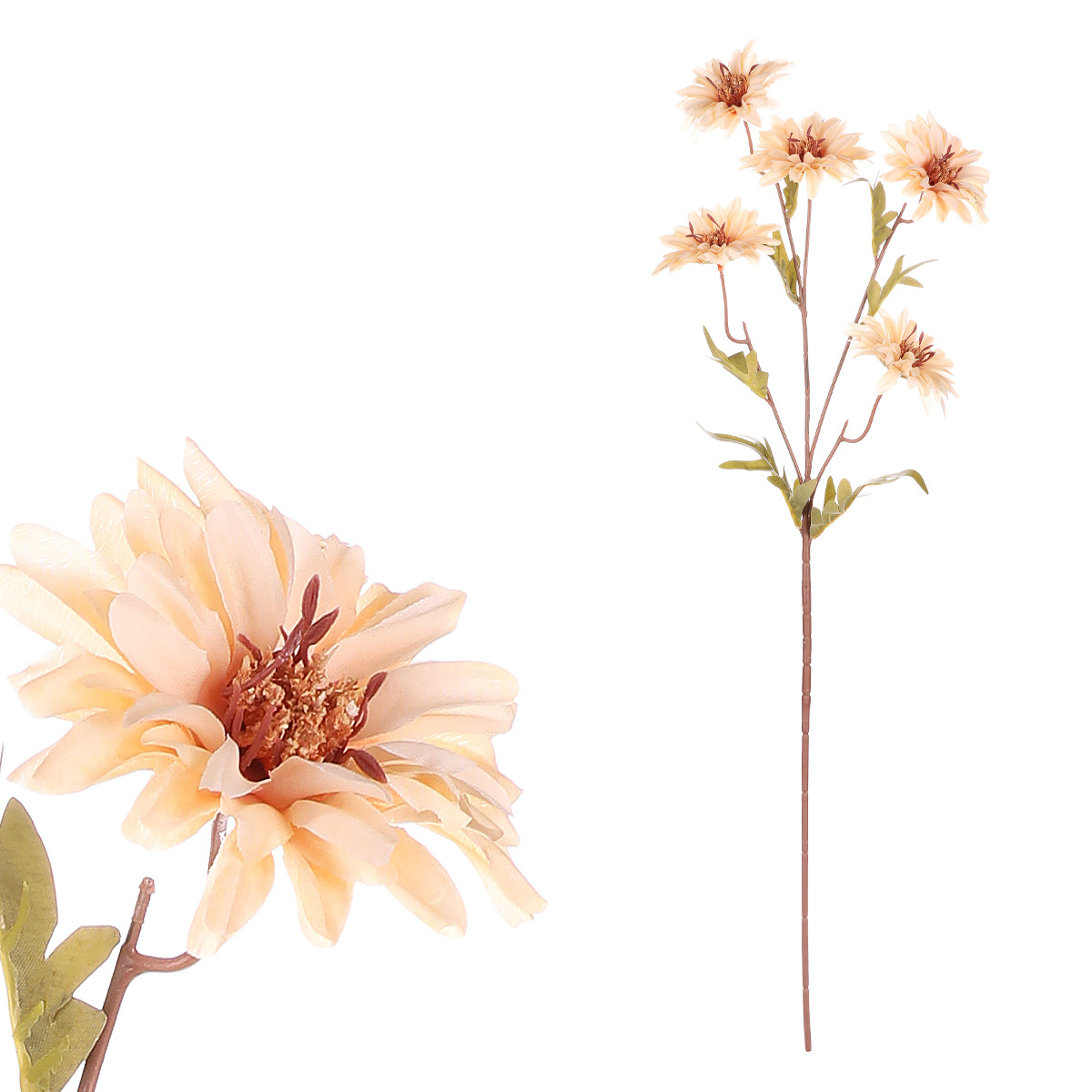 Chryzantéma, barva: krémová. Květina umělá.