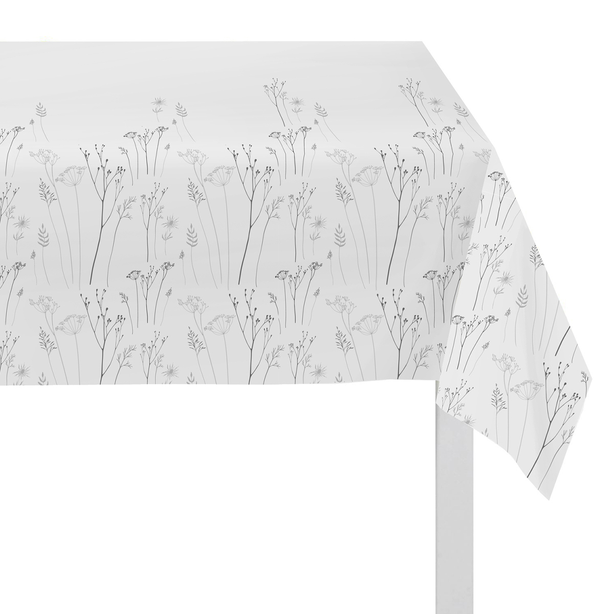 Ubrus s motivem lučních květů, barva krémová, 130x160 cm,100 % polyester.
