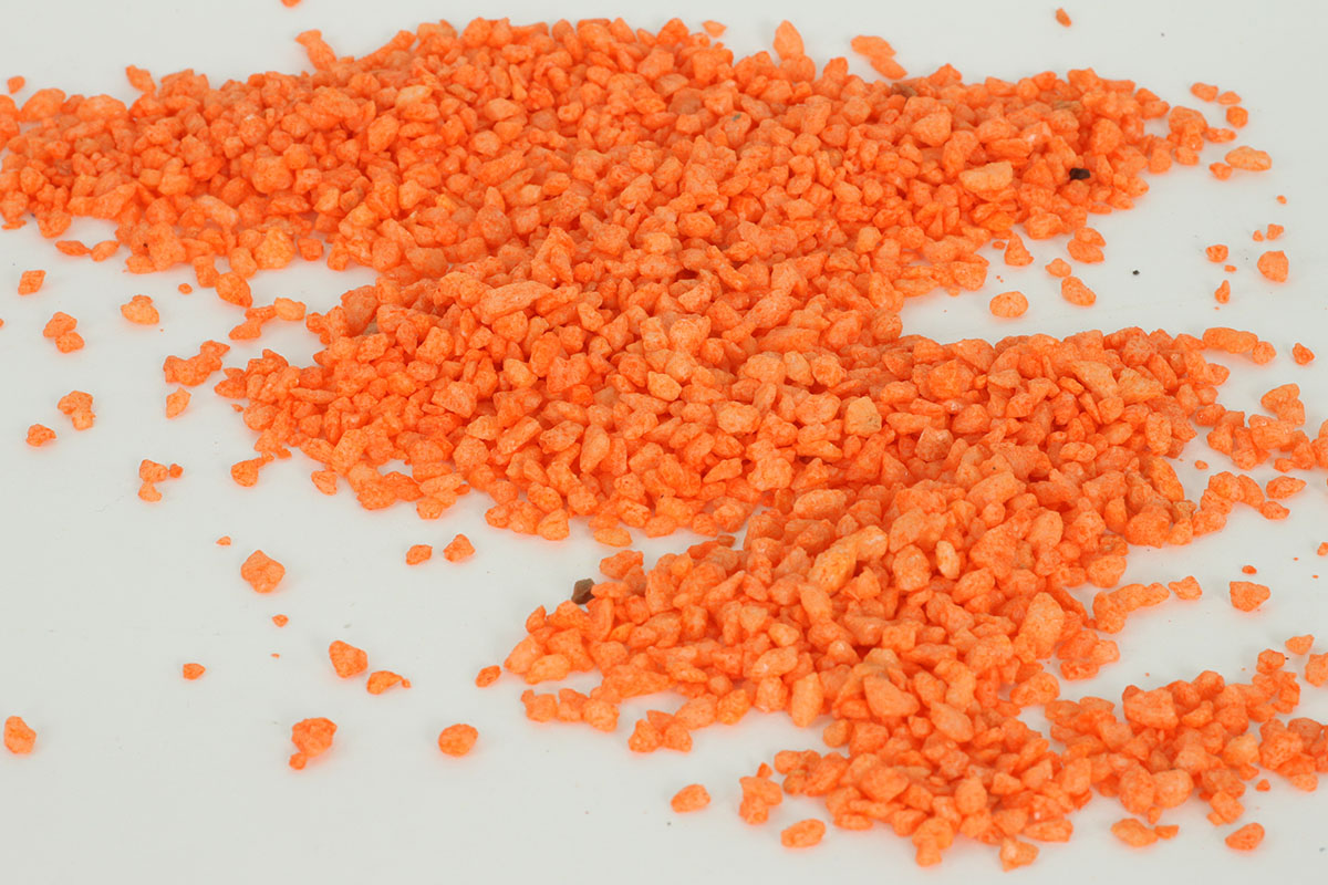 Písek dekorační oranžový 500g