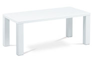 Konferenční stolek 120x60x50, vysoký lesk bílý