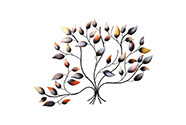 Strom kovový - nástěnná dekorace