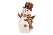 Sněhulák s kloboukem - velký, polyresin.