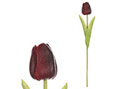 Tulipán mini, barva bordó. Květina umělá pěnová