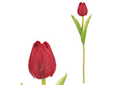 Tulipán mini, barva červená. Květina umělá pěnová