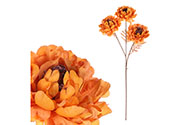 Chryzantéma, podzimní, barva: terakota. Květina umělá.