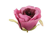 Růže, barva fialová. Květina umělá vazbová. Cena za balení 12 kusů.