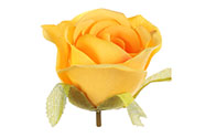 Růže, barva žlutá. Květina umělá vazbová. Cena za balení 12 kusů.