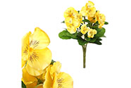 Maceška - kytice z umělých květin, barva žlutá.