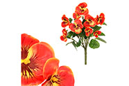 Maceška - kytice z umělých květin, barva oranžová.