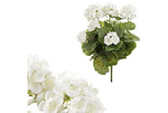Muškát - kytice z umělých květin, barva bílá.