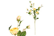 Růže s devíti květy - umělá květina, barva žlutá.