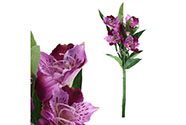 Alstromérie, květina umělá, barva fialová
