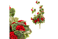 Muškát - umělá květina, barva červená.