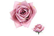 Růže, barva fialová.  Květina umělá vazbová. Cena za balení 12 kusů