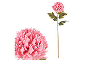 Chryzantéma - umělá řezaná květina, 1 květ, barva růžová.
