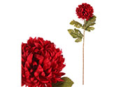 Chryzantéma - umělá řezaná květina, 1 květ, barva červená.