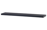 Polička nástěnná 120 cm, MDF, barva tmavě šedý mat, baleno v ochranné fólii