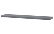 Polička nástěnná 120 cm, MDF, barva šedý vysoký lesk, baleno v ochranné fólii