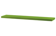 Polička nástěnná 120 cm, MDF, barva zelený mat, baleno v ochranné fólii