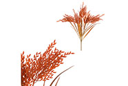 Trs okrasné trávy s klasy - umělá přízdoba, barva oranžová.