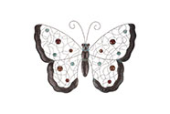 Motýl - kovová dekorace na pověšení.