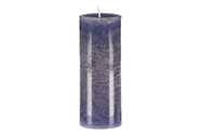 Svíčka sloupcovitá vyšší - parafínový vosk, bez vůně, barva modrá.