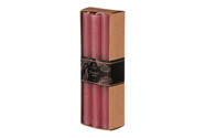 Svíčka kónická - parafín, růžová, cena za krabičku (6 ks).