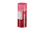 Svíčka aromatická - vůně sladkých cukrovinek, parafín, barva růžová.