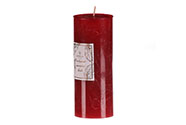 Svíčka aromatická - vánoční punč, parafín, barva červená.