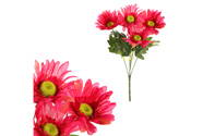 Gerbera - umělá kytice, barva červená.