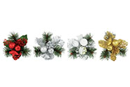 Přízdoba, umělá vánoční dekorace, mix 4 druhů, cena za 1 kus