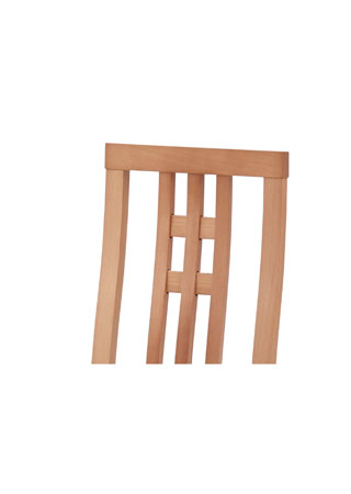 Jídelní židle, masiv buk, barva buk, látkový krémový potah - BC-2482 BUK3
